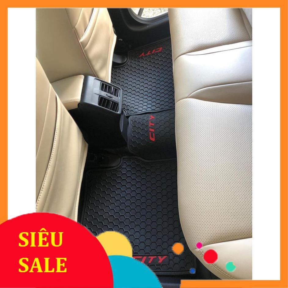 THẢM LÓT SÀN CAO SU HONDA CITY 2015-2018(Black)