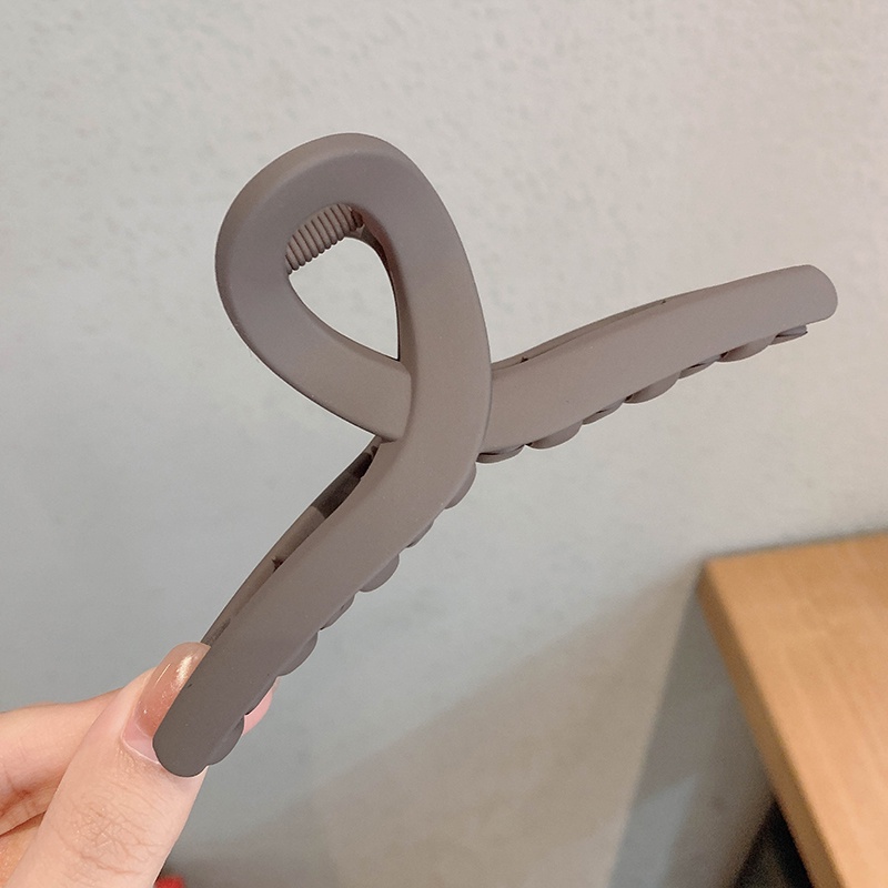 Kẹp Tóc Đuôi Ngựa Bằng Nhựa Cỡ Lớn Phong Cách Hàn Quốc Đơn Giản Dành Cho Nữ