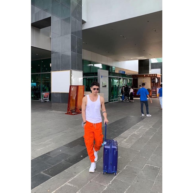 Quần jogger kaki nam nữ - Thiết kế túi hộp quần jogger thể thao unisex kiểu dáng thể thao đen trắng cam Zumba hiphop J21