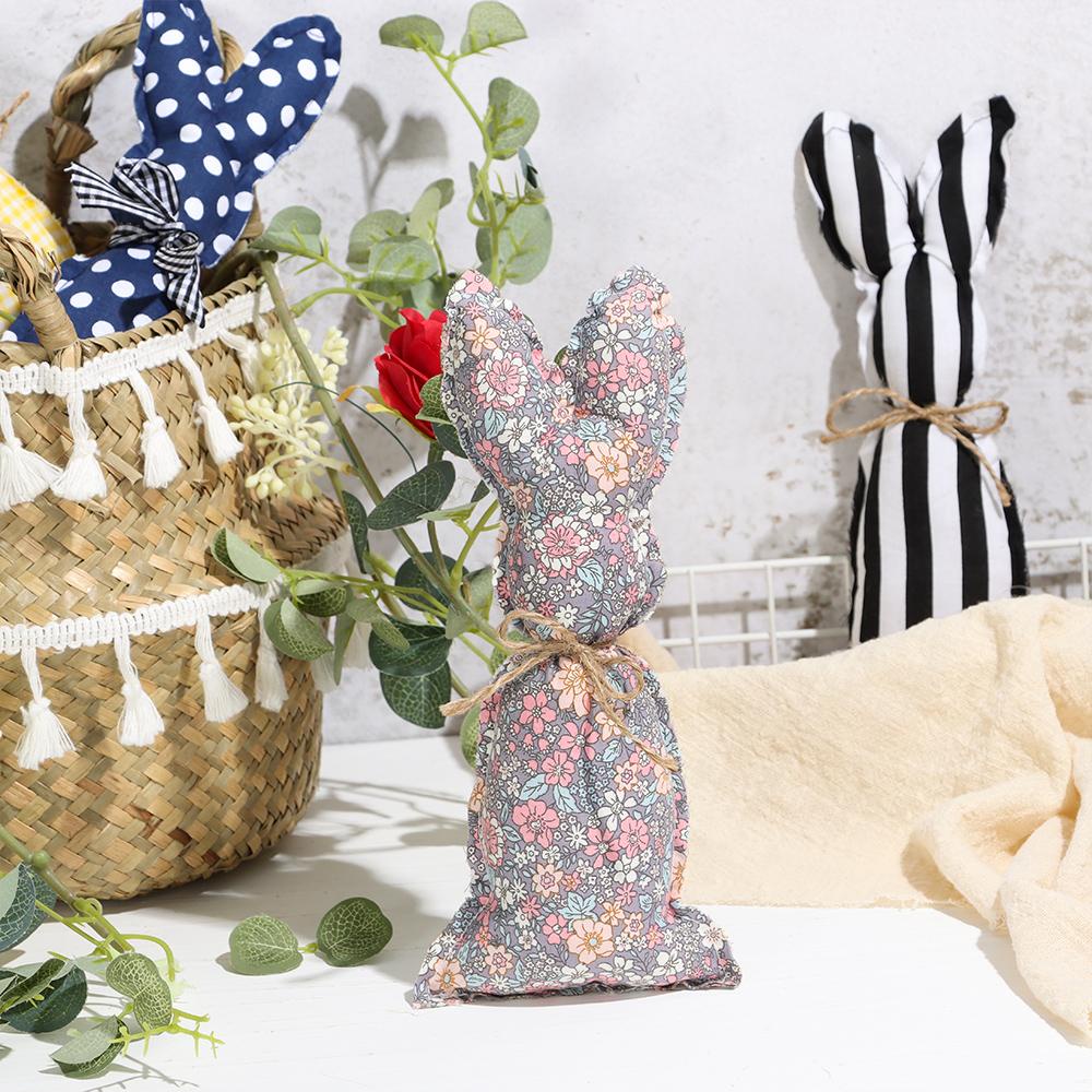 Thỏ Nhồi Bông Trang Trí Màu Cầu Vồng