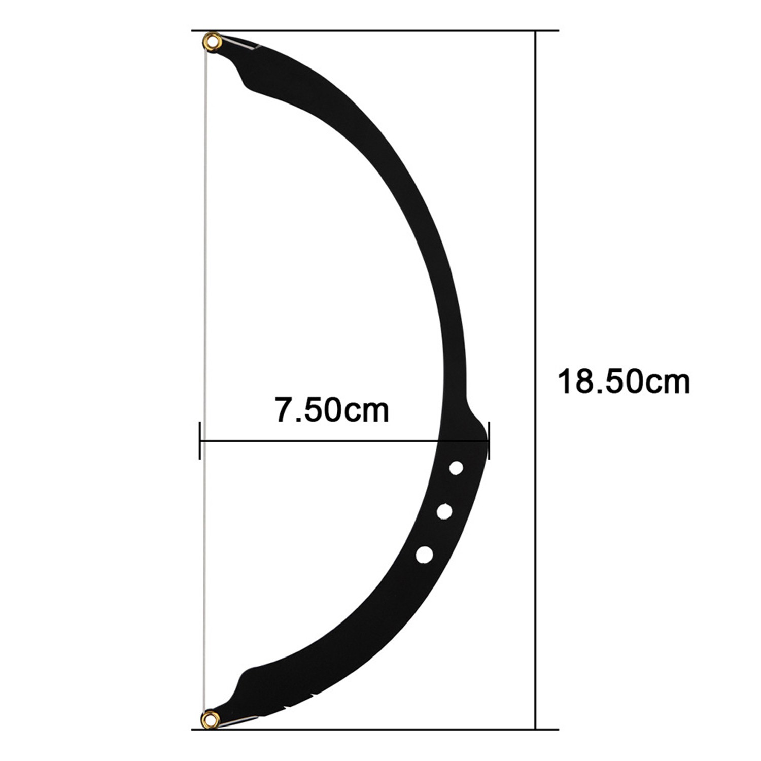 [Hàng mới về] Thước kẻ chân mày hình bán nguyệt và dây kẻ chân mày dùng tạo kiểu trang điểm tinh tế | BigBuy360 - bigbuy360.vn