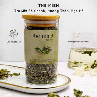 Trà thảo mộc mix vị Sả Chanh, Bạc Hà, Hương Thảo sấy khô tự nhiên giúp hỗ trợ kháng viêm, tăng cường hệ miễn dịch.