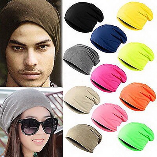 Mũ Beanie Dệt Kim Màu Sắc Đơn Giản Unisex