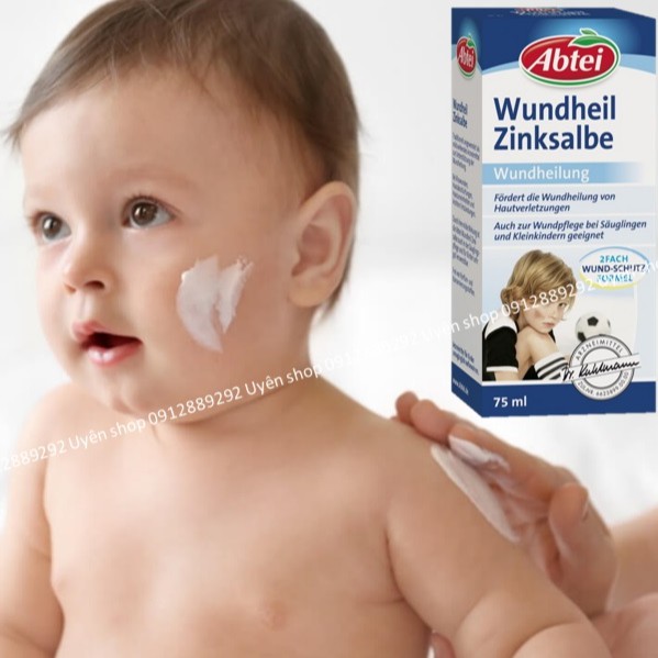 Kem bôi vết thương Abtei cho bé [Nội Địa Đức] Loại bỏ vết thâm, bôi vết thương, bỏng, đứt tay cho bé, 75ml