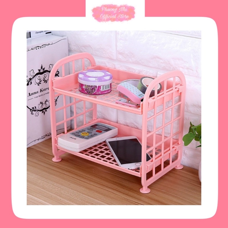 Kệ mini decor phòng - màu Hồng