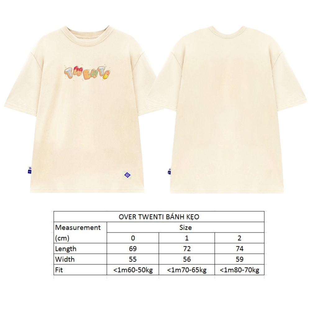Áo Thun Cotton TWENTI Bánh Kẹo Dễ Thương