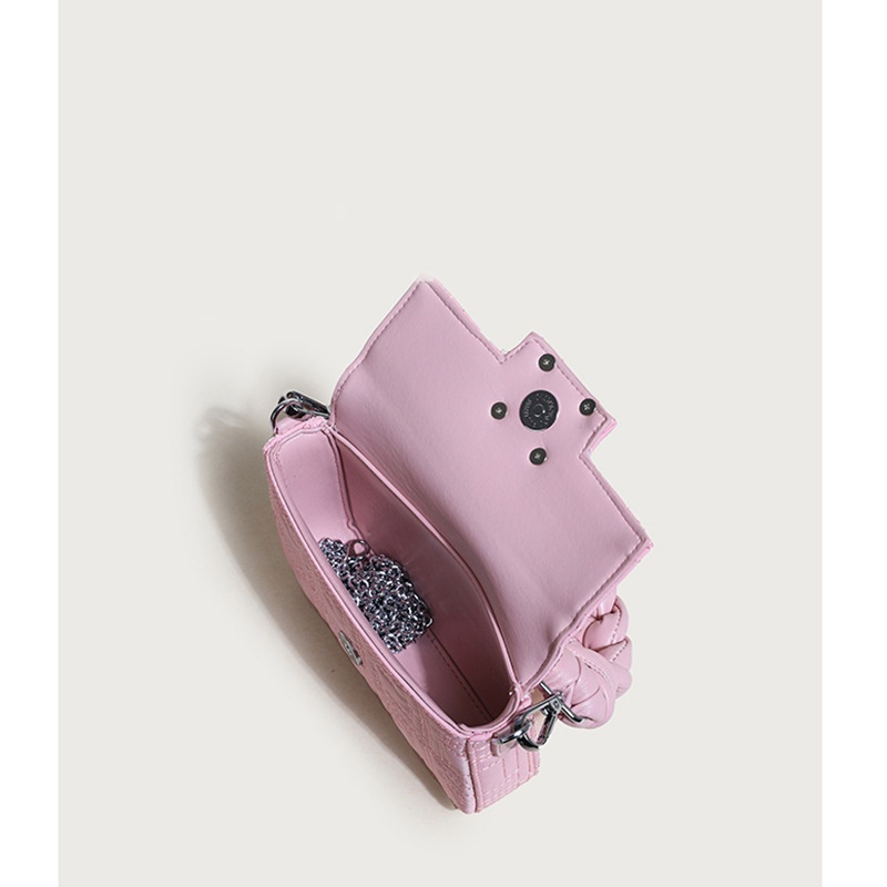 Túi Xách Đựng Điện Thoại Phối Dây Xích Đeo Vai Màu Kẹo Ngọt Xinh Xắn