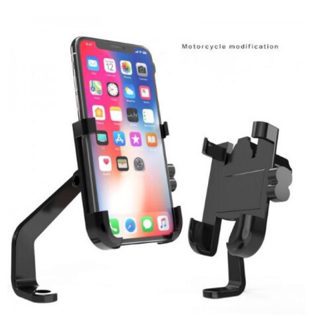 Kẹp điện thoại gắn xe máy Sắt C2 - chống cướp giật