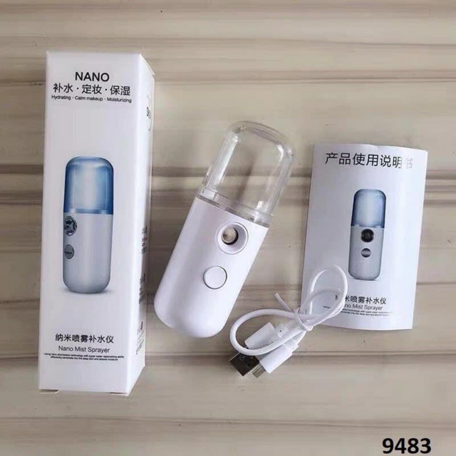 [FREESHIP] Máy Xông Mặt Phun Sương Nano mini - máy xịt khoáng cầm tay Kháng Khuẩn