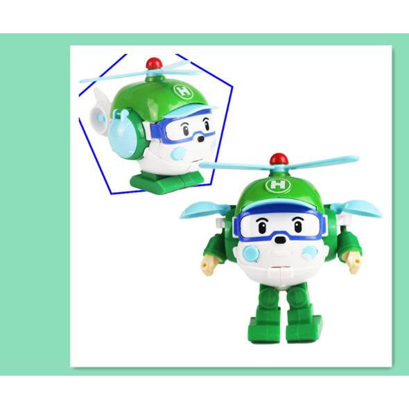 Hộp 6 con Robocar poli biến hình thành ô tô và robot