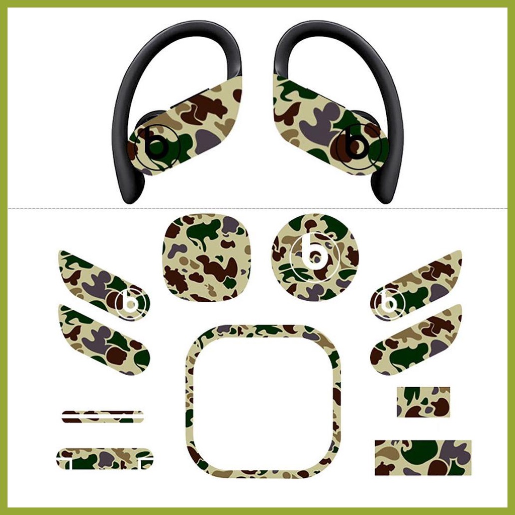 Miếng Dán Trang Trí Tai Nghe In Chữ beats powerbeats pro Thời Trang Cá Tính
