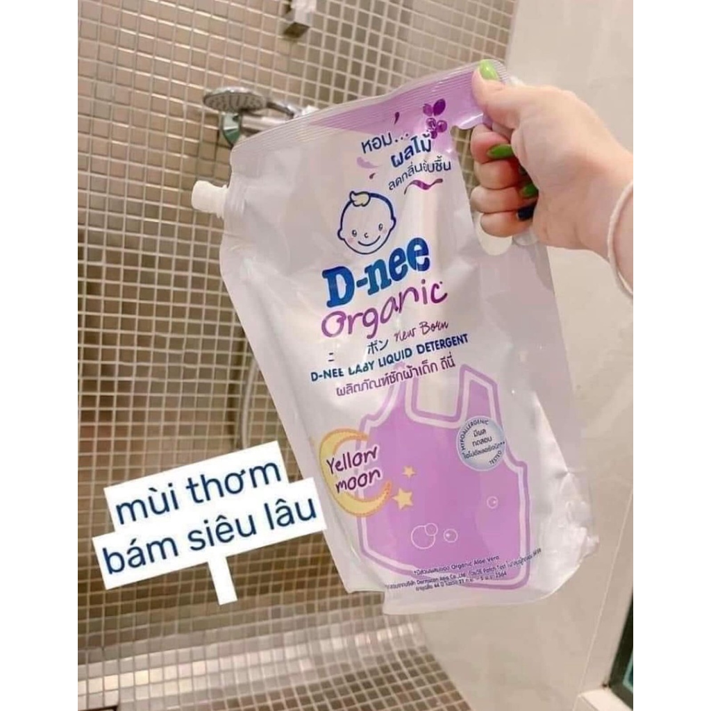Nước giặt dnee túi 600ml/1400ml nội địa giặt xả 2 trong 1 thơm lâu bền màu an toàn cho trẻ sơ sinh