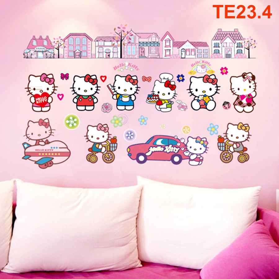 TRANH DECAL DÁN TƯỜNG CÔNG CHÚA CHO BÉ GÁI - Decal dán tường ngộ nghĩnh