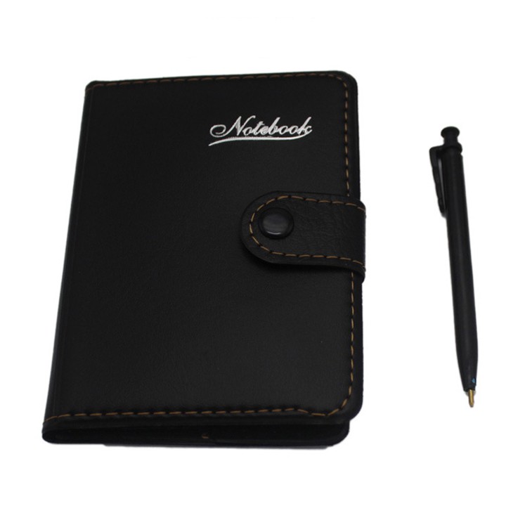 Sổ tay bìa da PU kèm bút ký ghi chép notebook note phong cách cổ điển có khóa bấmyoungcityshop 30.000