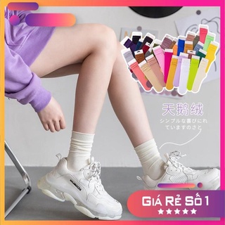 Tất nhún cao cổ - gân tăm