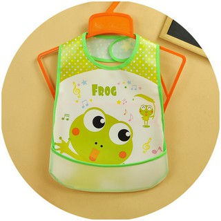 [Mẹ và bé]Yếm máng ăn dặm nilon quai dán cho bé [Mẹ][bé]