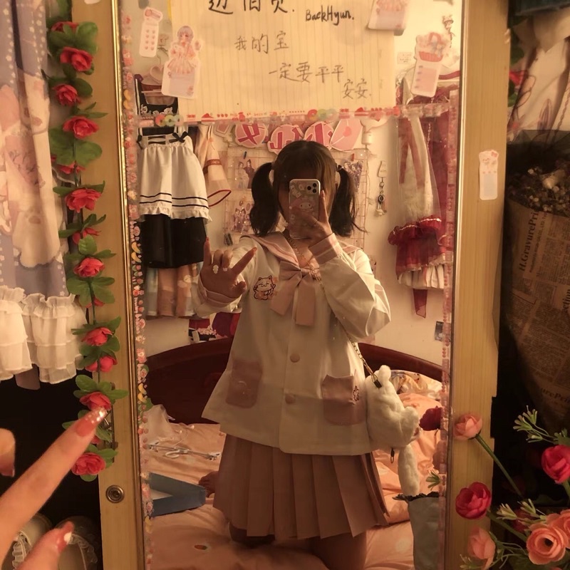 Set seifuku mèo dễ thương