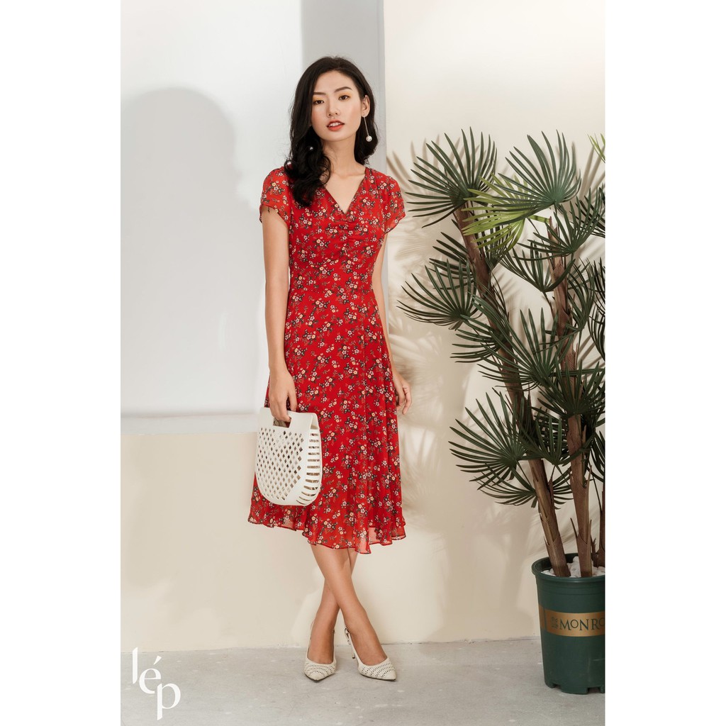 Váy nhún ngực lưng V_LV137DO_Lep'