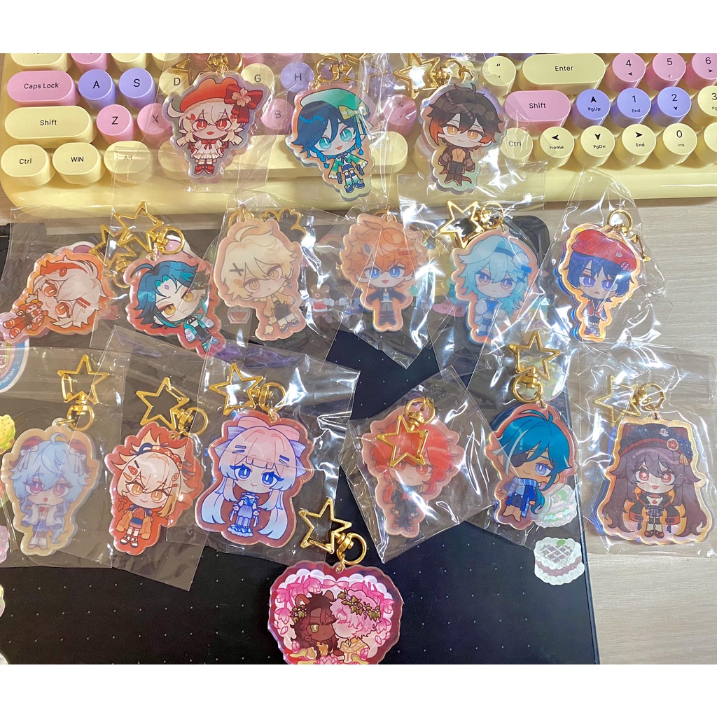 Móc khóa hologram Genshin Impact