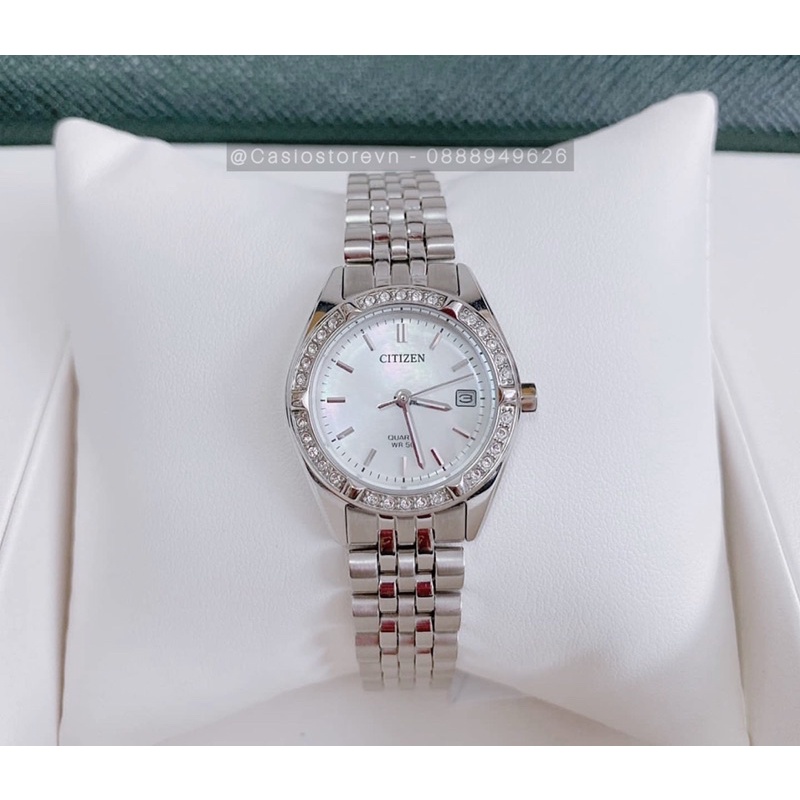Đồng hồ nữ chính hãng CITIZEN EU6060-55D – NỮ – QUARTZ (PIN) – DÂY KIM LOẠI