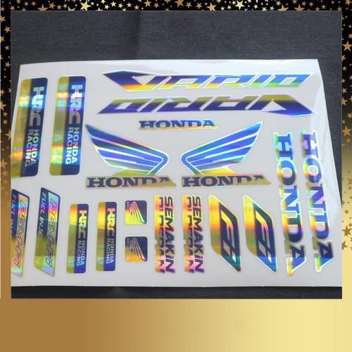 [CỰC RẺ] BỘ TEM NHIỀU DECAL, STICKER TRANG TRÍ XE VARIO CROM MÀU TITAN