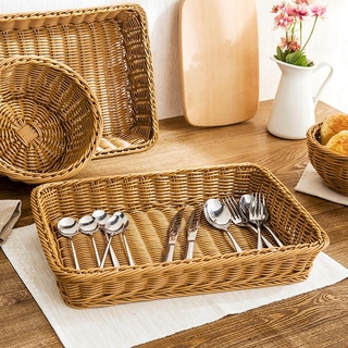 Giỏ mây đựng trà trái cây tiện lợi cho dã ngoại