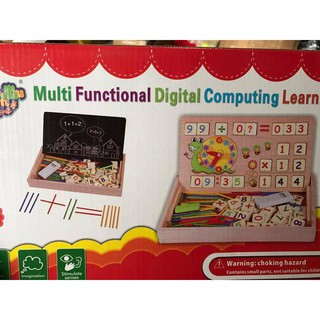 Bảng gỗ 2 mặt cho bé học toán