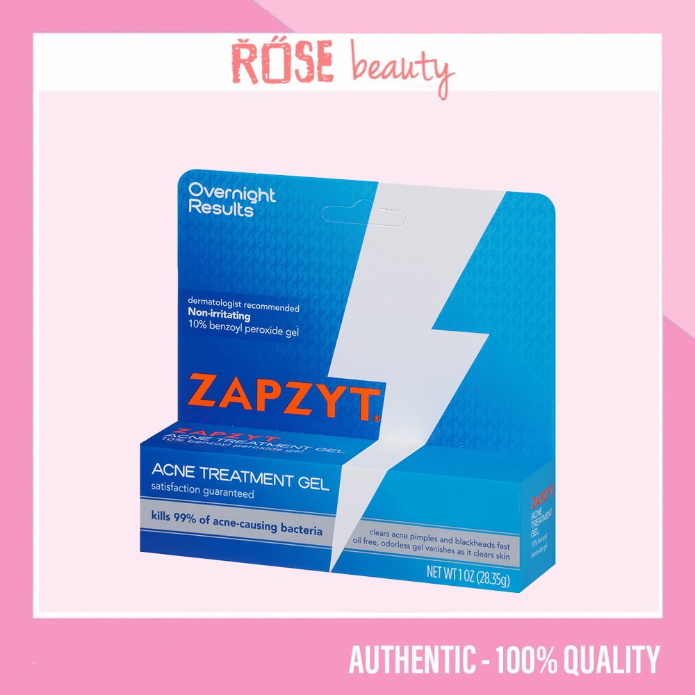 Kem dưỡng da ngừa mụn Zapzyt chứa 10% Benzoyl Peroxide 30ml - Rosebeauty