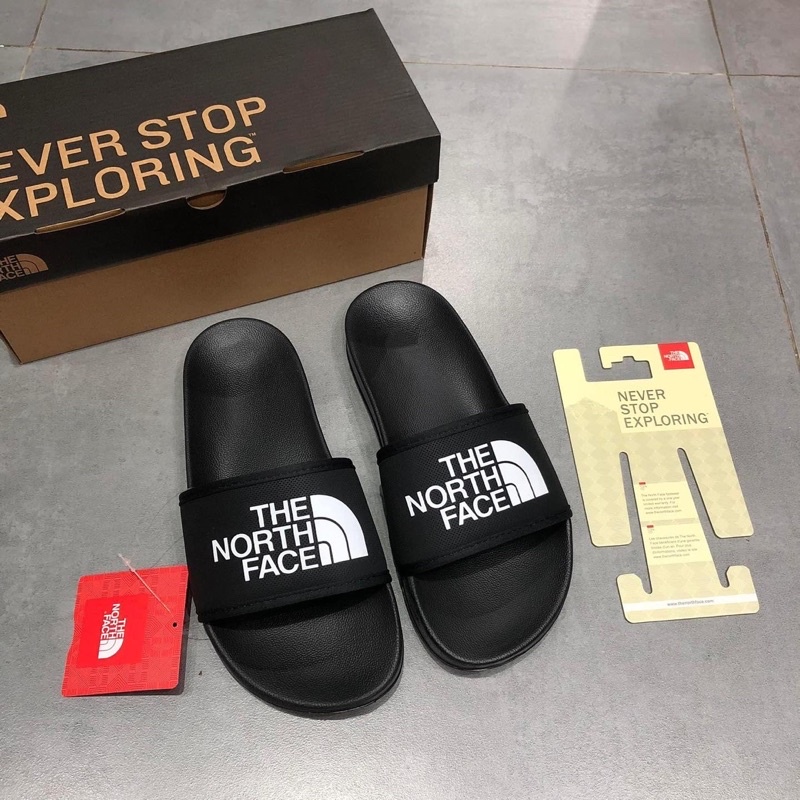 Dép quai ngang The North Face Base Camp Black Slide III màu đen | PiuPiu Authentic