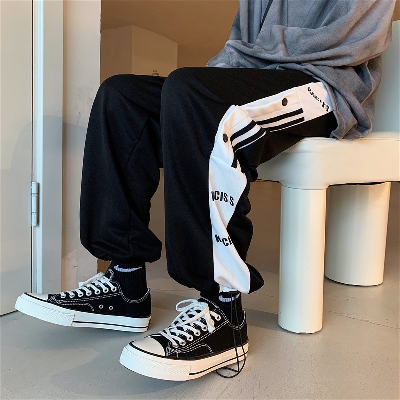 Quần ống rộng màu nhuộm phong cách Nhật Bản thời trang cho nam size M-2XL