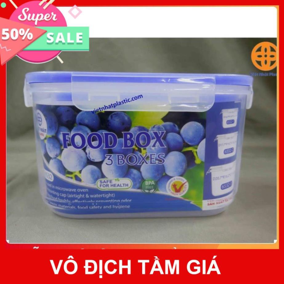 BỘ 3 HỘP ĐỰNG THỰC PHẨM VIỆT NHẬT (6532)