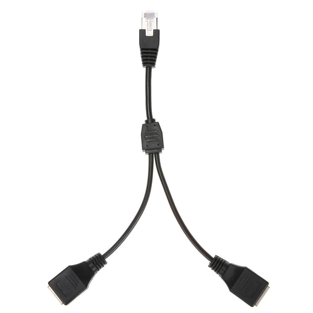 Dây cáp chia cổng mạng LAN từ cổng đực sang 2 cổng nối tiện dụng