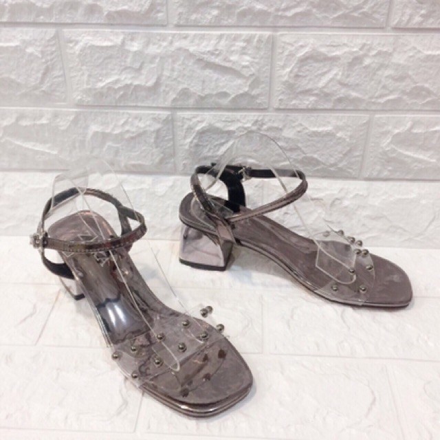 Sandal quai trong mika đính hạt 5cm ( mk hạt ) | BigBuy360 - bigbuy360.vn