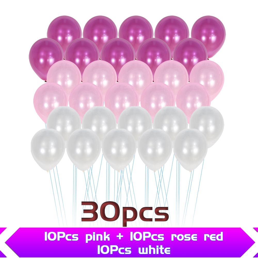 Bộ 30 bong bóng 10inch màu ngọc trai trang trí tiệc