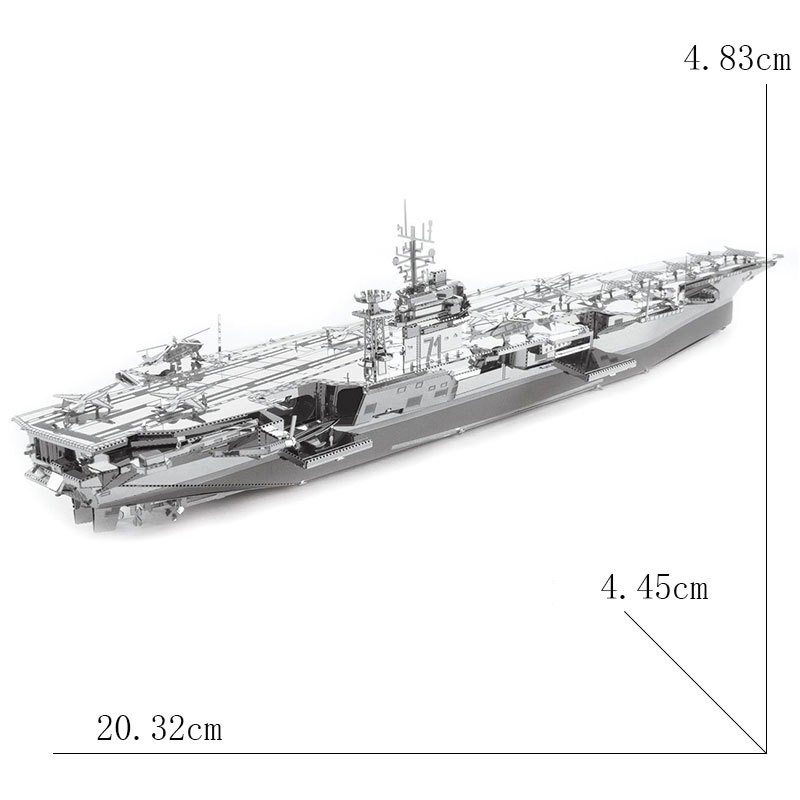 Mô hình lắp ghép 3d kim loại tàu sân bay uss-theodore-roosevelt