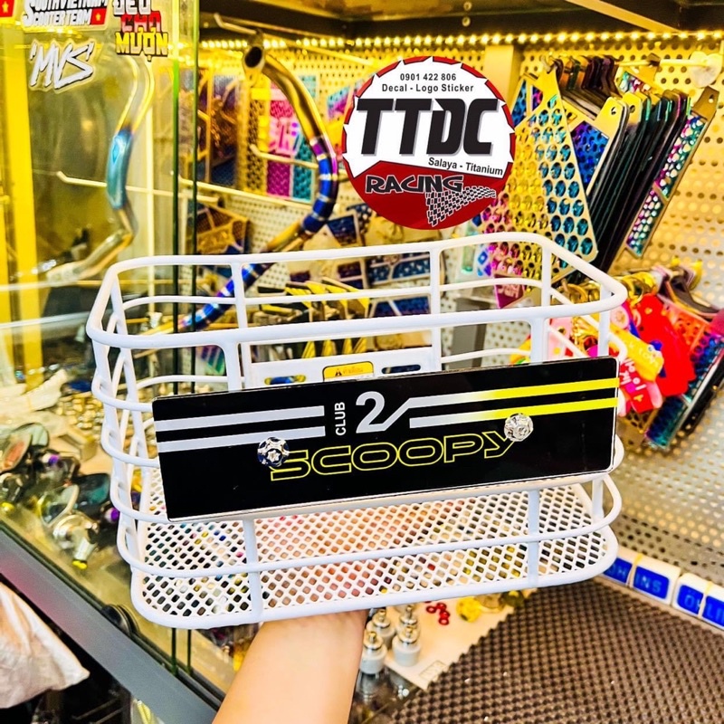 Rổ Scoopy Tặng kèm bảng tên mẫu 12Club 2022 Đen cực đẹp ✌🇹🇭
