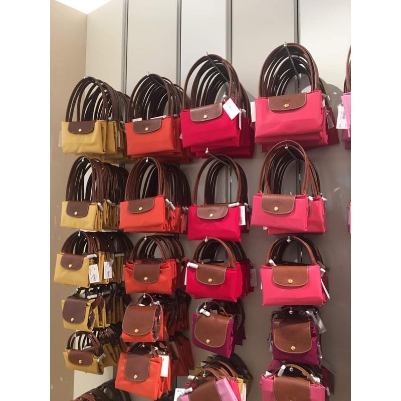 Túi Longchamp Le Pliage nylon size M quai dài