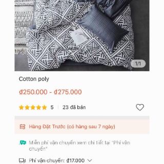 Combon 2 bộ cotton poly tin và phí giới tính