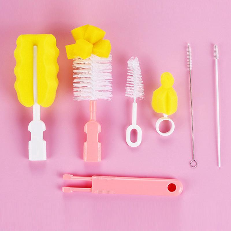 Bộ 6 dụng cụ vệ sinh bình sữa/đầu ti của trẻ tiện dụng