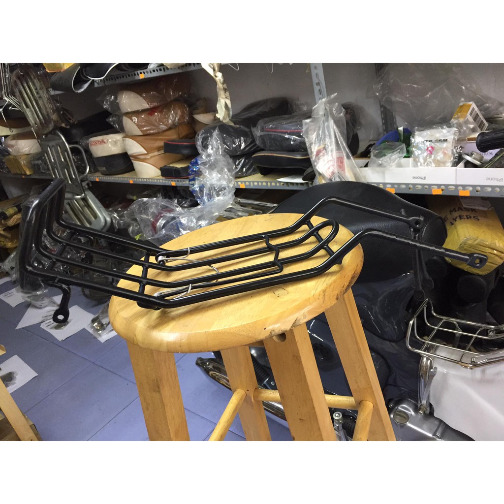 Baga giữa sơn tĩnh điện , tráng nhựa đen cho honda dame-cub 78-79-81-86...