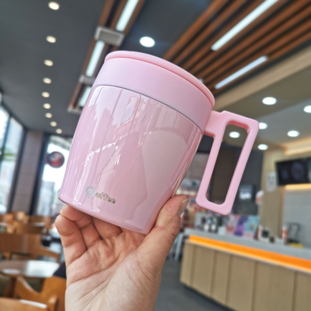 350ml cafe mug Ly Giữ Nhiệt HOT&COOL  tiện lợi sang trọng 304 stanless steel water bottle