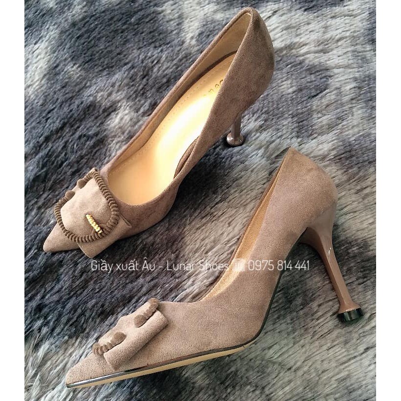 THANH LÝ G194 Size 35 Giầy cao gót màu khoai môn