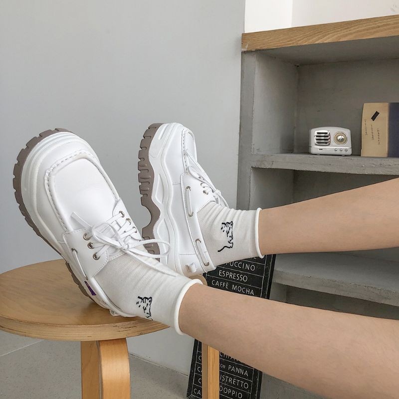 Ulzzang Baalsstock Giày đế bằng oxford B11B order 3 tuần | BigBuy360 - bigbuy360.vn