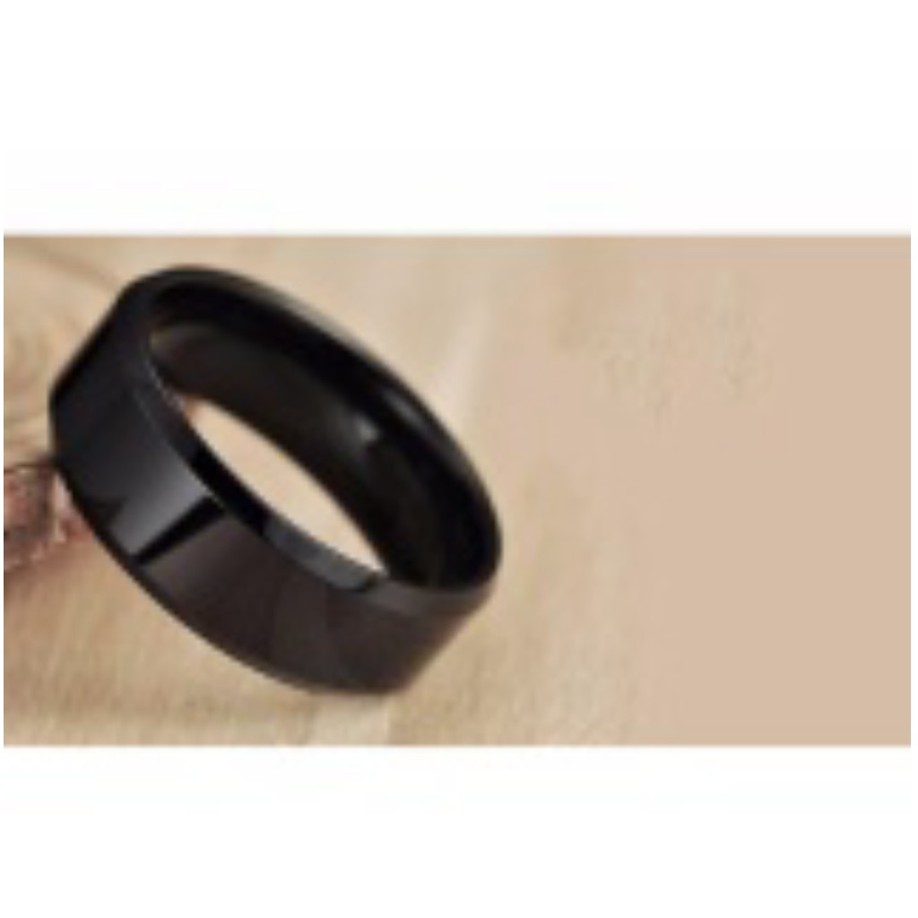 Nhẫn Titan sáng chói lóa phong cách Hàn Quốc ( 3 màu Vàng, Bạc, Than Đen) RB24