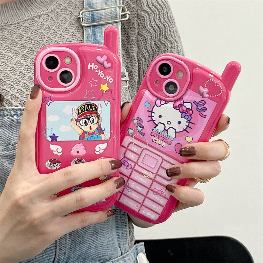 Ốp Điện Thoại TPU Dẻo Họa Tiết Hoạt Hình Hello Kitty Dễ Thương Chống Trầy/ Rơi Cho iP