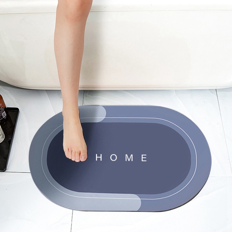 Thảm lót sàn Chống Trượt Thấm Hút Nước Hình Vuông Đơn Giản