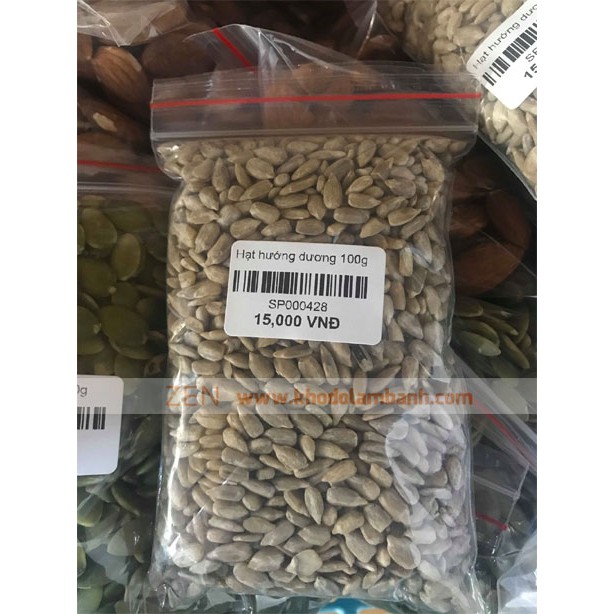 Hạt hướng dương 100g đã tách vỏ, hạt sống