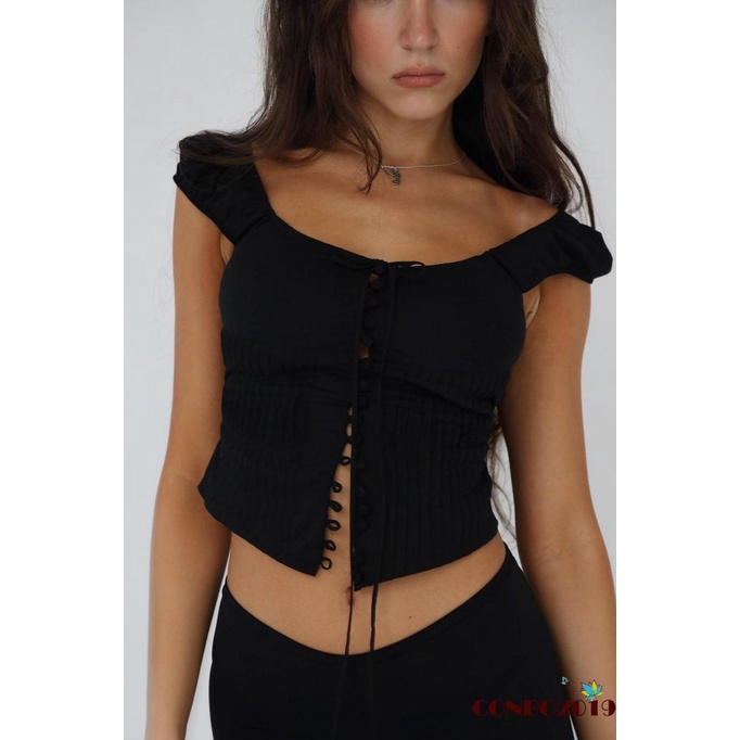 Áo Tank Top Không Tay Màu Sắc Đơn Giản Cho Nữ