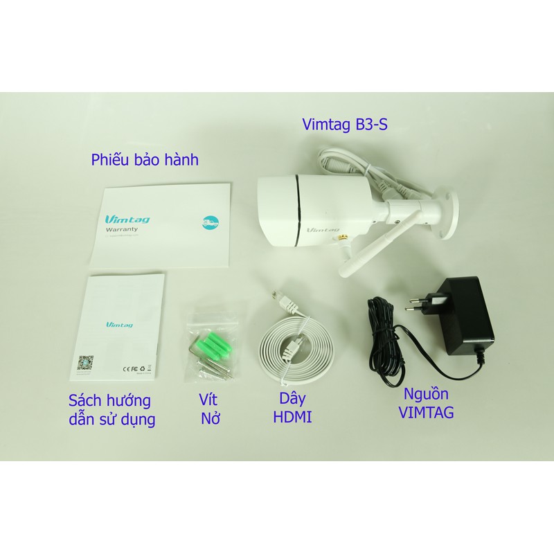 CAMERA IP WIFI NGOÀI TRỜI - VIMTAG B3-C - 720P HD CHẤT LƯỢNG CAO