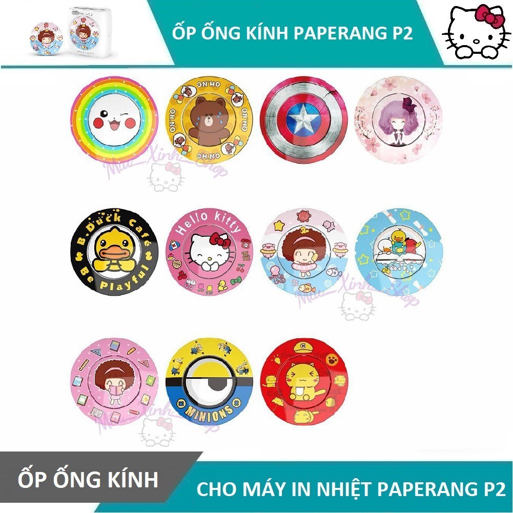 ❤ Dễ thương ❤ Ốp trang trí làm đẹp ống kính cho máy in nhiệt mini bluetooth Paperang P1 - P2